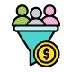icon people funnel