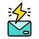 icon thunder envelope