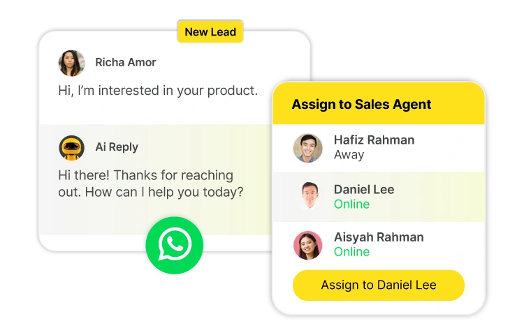 assign to sales agent