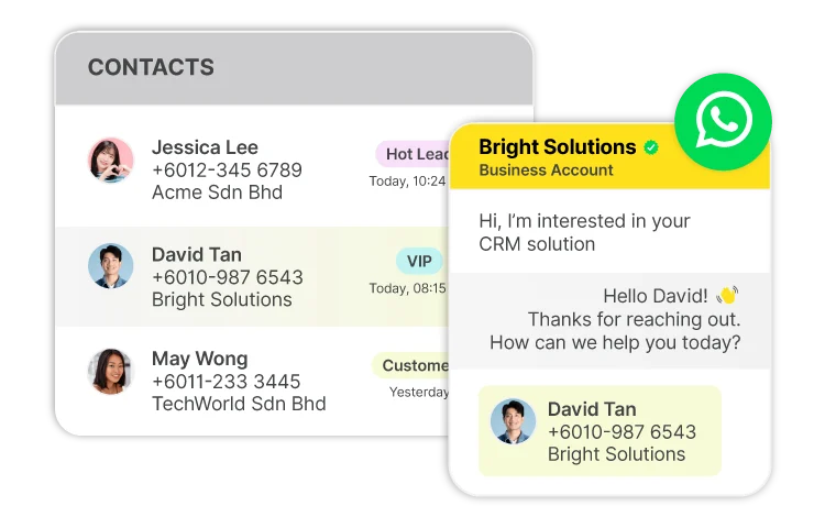contacts - business accounts