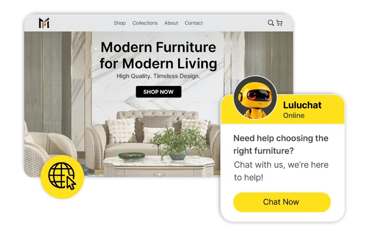 website furniture - luluchat