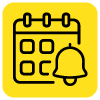 icon calendar bell