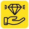 icon hand diamond