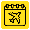 icon calendar plane