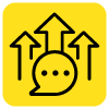 icon arrow up chat