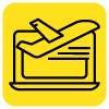 icon airplane laptop